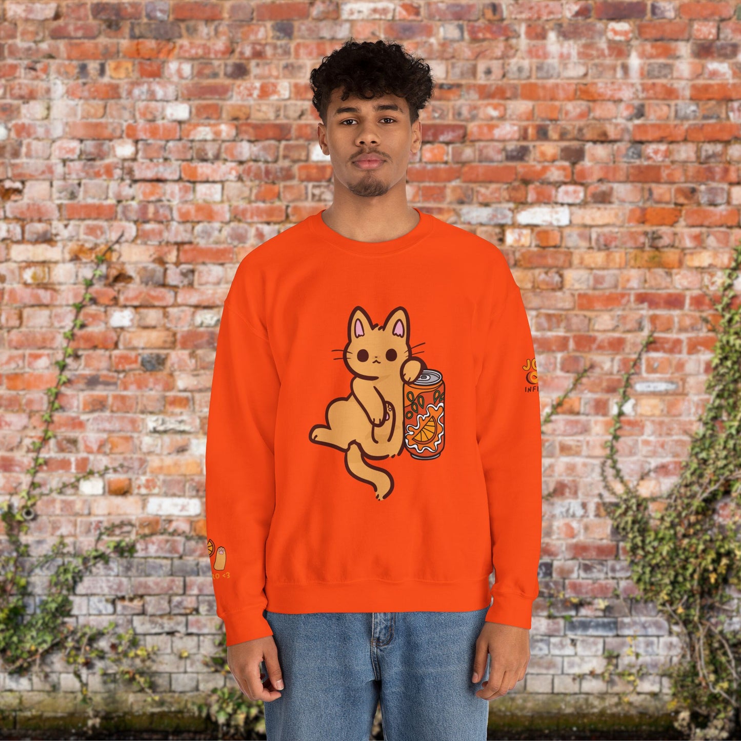 Comoro Loves Orange Soda Unisex Heavy Blend™ Crewneck Sweatshirt